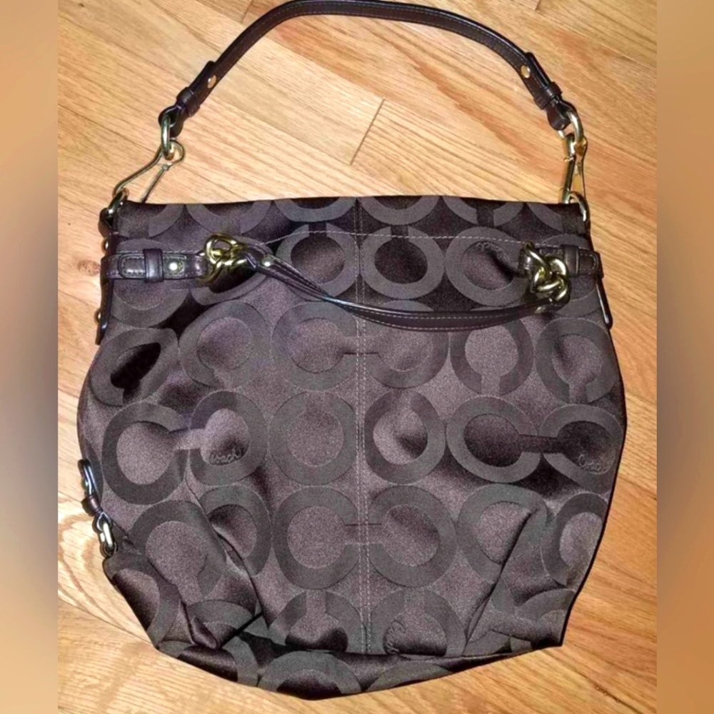 COACH 14147 BROOKE Signature GORGEOUS BAG Purse ChocolateEXCELLENT